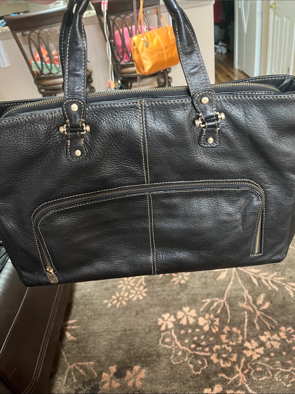 LC Leather Messenger Bag